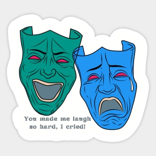 Laughter Mask Sticker